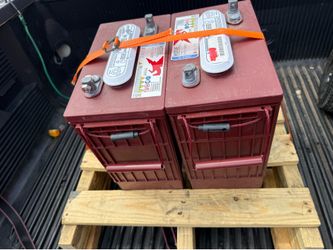 2 x Trojan J305HG-AC 6v batteries