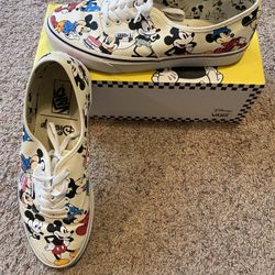 Disney Mickey Birthday Vans - 10.5