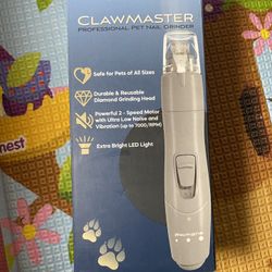 Clawmaster dog nail grinder with led light