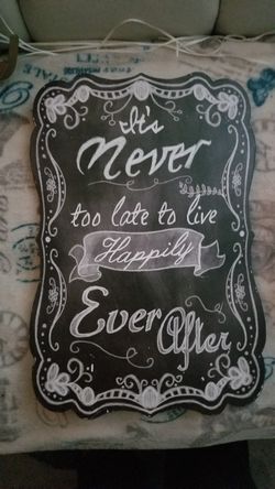 Happily Ever After sign in excellent