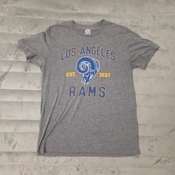 NFL Team Apparel Los Angeles Rams 1937 Gray T-Shirt sz Med