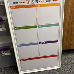 Weekly Schedule For Classroom Or Home