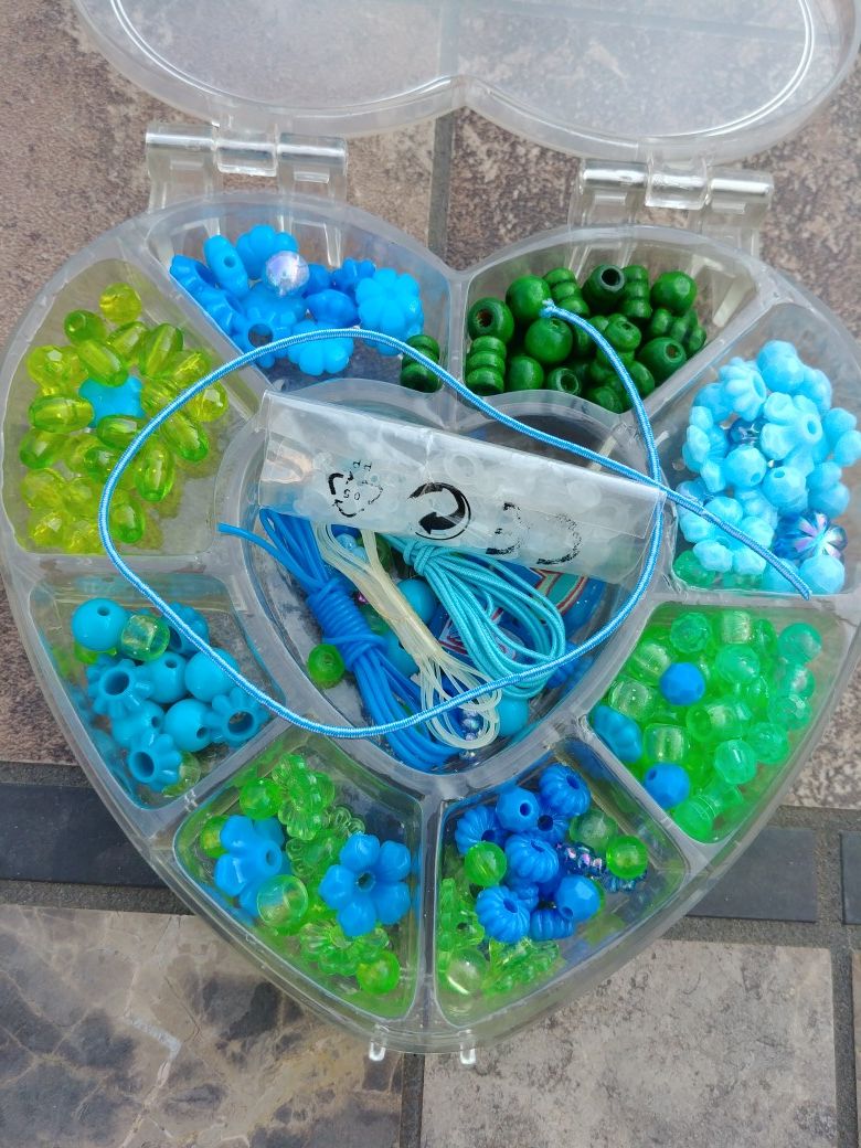 Blue and Green Bead Kit