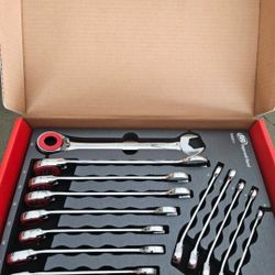 Powerbuilt 752011 Ingersoll Rand 14 Pc Metric Reversible Ratcheting Wrench
