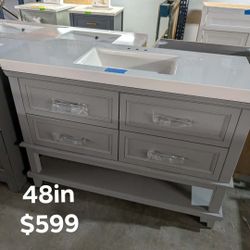 48in Bathroom Vanity With Top
