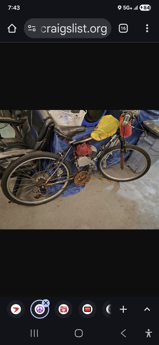 Gas Powered Mountain Bike