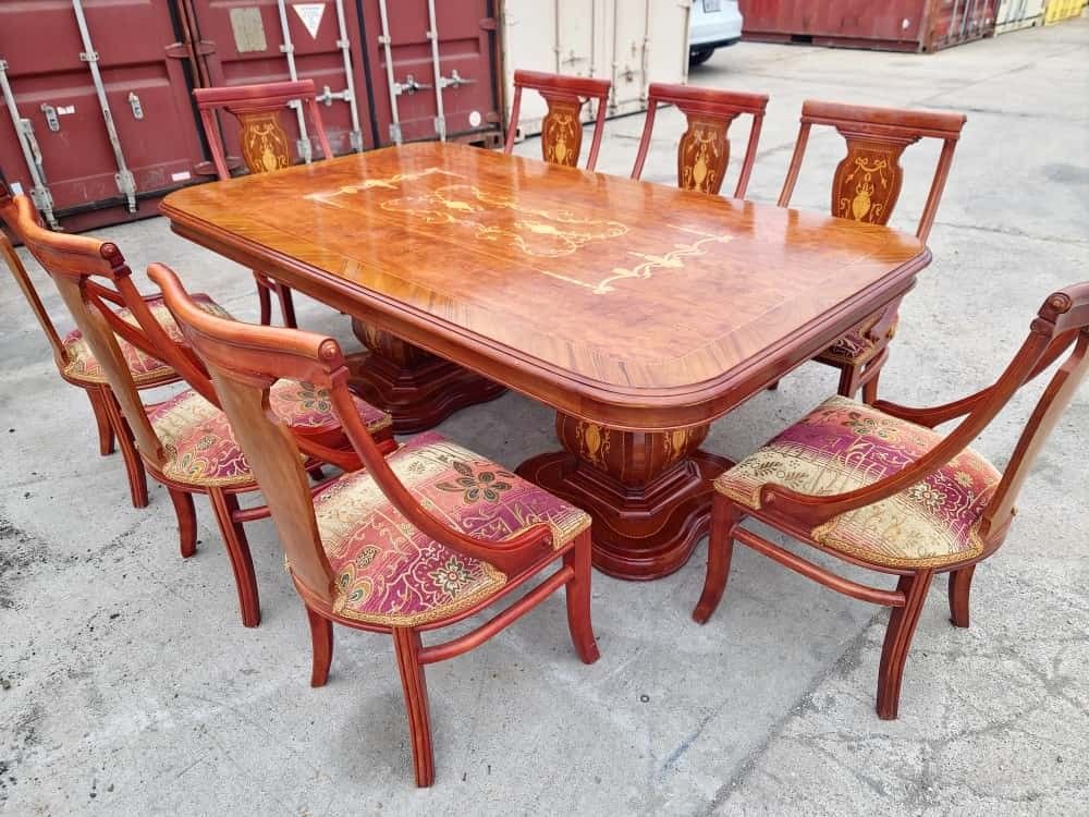 Classic ltalian Dining Table 8 chairs