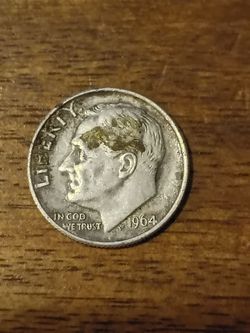 1964 silver dime