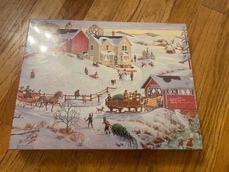Springbok Winter Village Jigsaw Puzzle