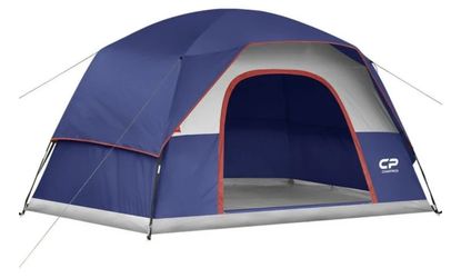 New CAMPROS 6 Person Camping Tents, Waterproof Windproof Family Dome Tent with Rainfly, Large Mesh W