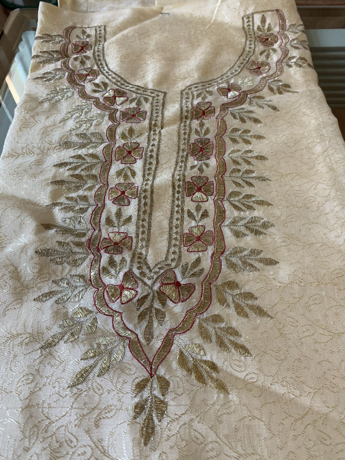 New With Embroidery Top, And Pant Piece.