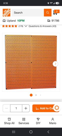Wall Control Metal Peg Board