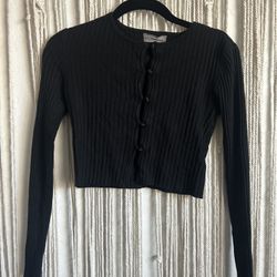 UO Peyton Fitted Cropped Cardigan