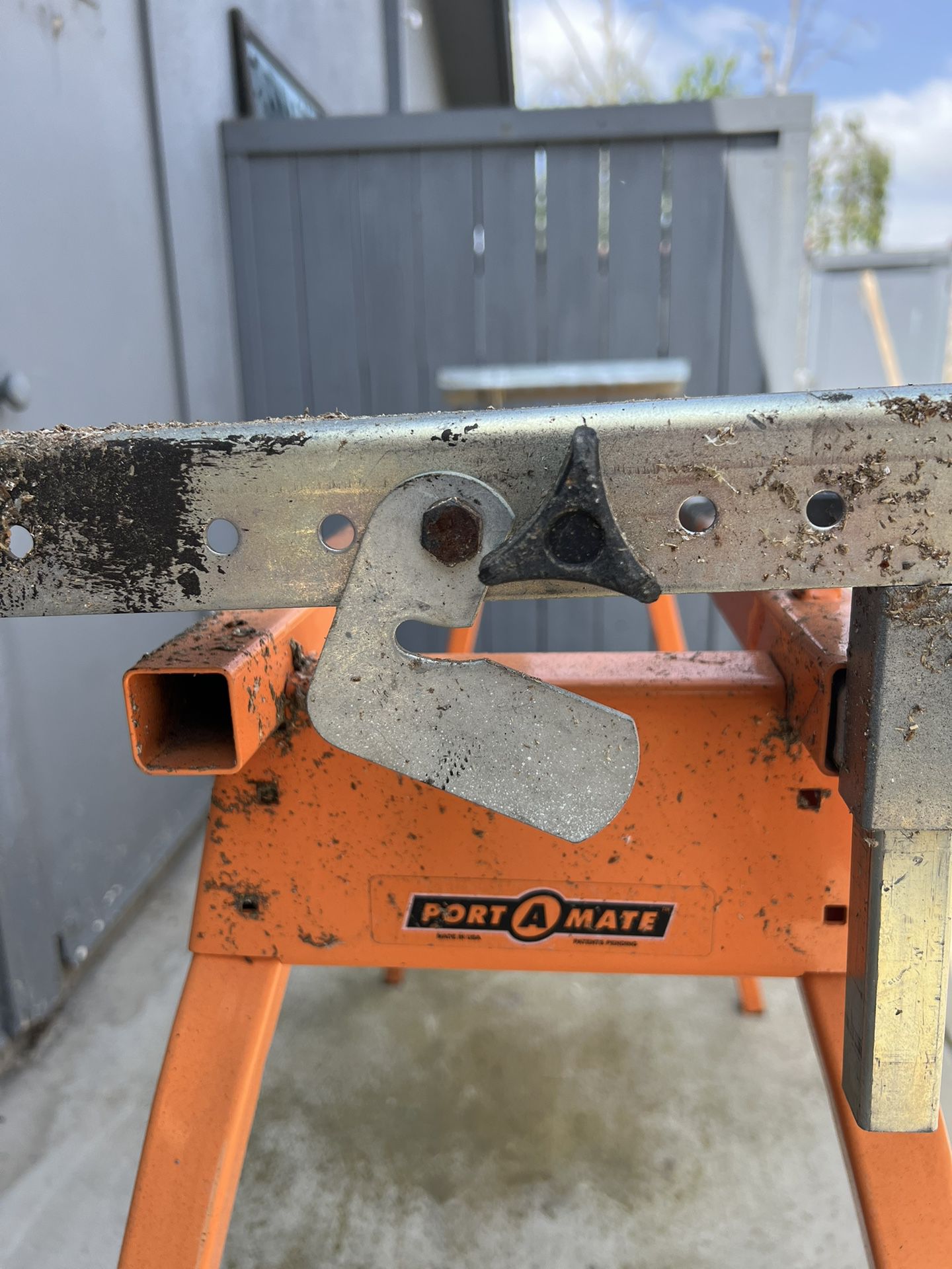 Port A mate Miter saw bench