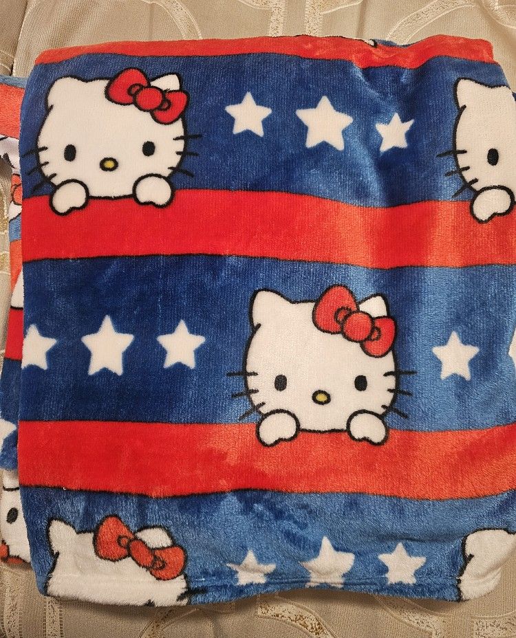Hello Kitty, 4th of July Blanket