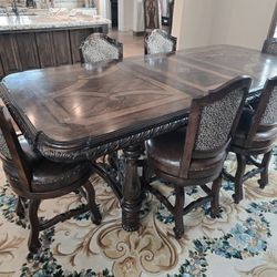 8ft Dining Room Table WITH 6 Chairs
