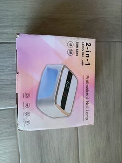 UV LED Nail Lamp Kit for Gel Polish Professional Fast White Curing Dryer Light Set with 36 Beads and Gloves and LCD Large Screen Cordless Rechargeable