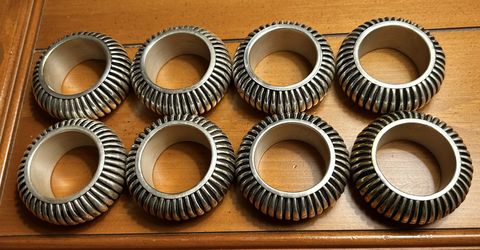 Set of 8 Matching Napkin Rings