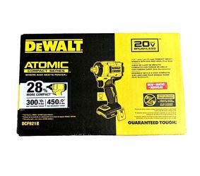 New! GENUINE DeWALT (DCF921B) ATOMIC 20V 1/2" Impact Wrench w/Hog Ring
