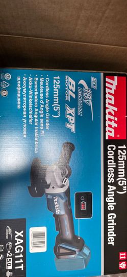 Makita 18V 5" Cordless Angle Grinder XAG11T