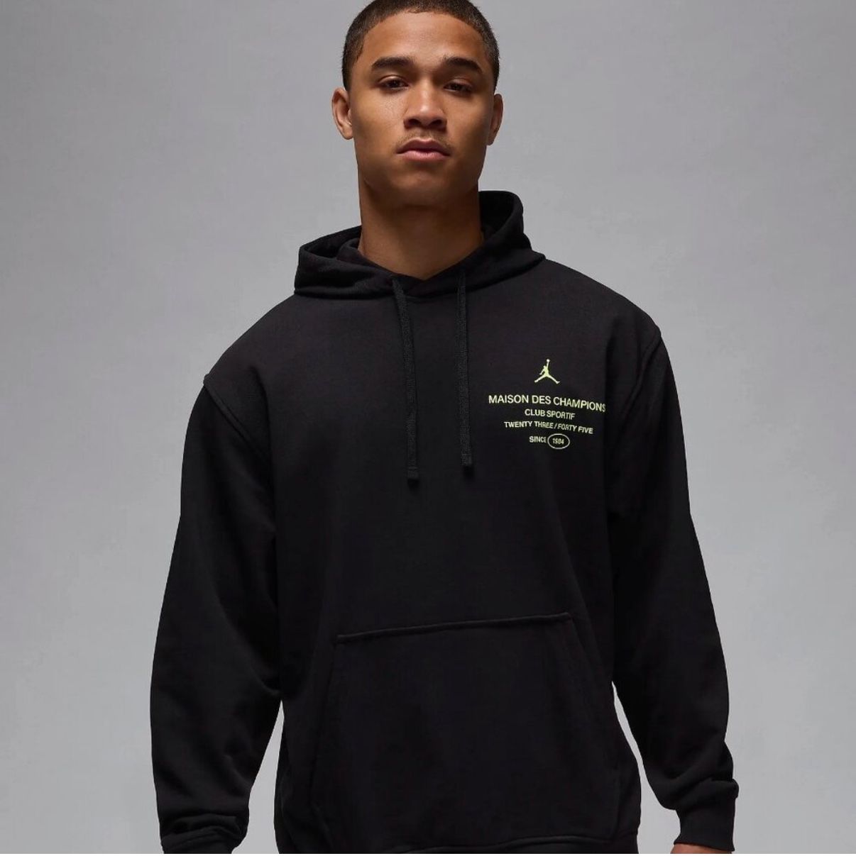 Nike Men's Jordan Sport Dri-FIT Fleece Pullover Hoodie Black FV8610-010 sz: XL