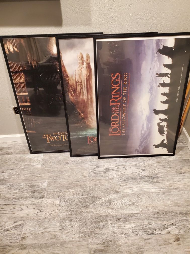 Lord of the rings movie posters