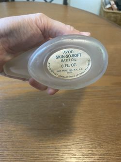 Avon Skin So Soft Glass Dolphin Container