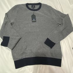 Ben Sherman Navy blazer Large shirt/sweater, gray, and navy blue