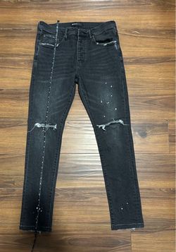 Purple Brand Black Distressed Slim Jeans size 32