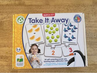 Brand new never opened The Learning Journey Match It! Take It Away – Self-Correcting Subtraction Puzzle