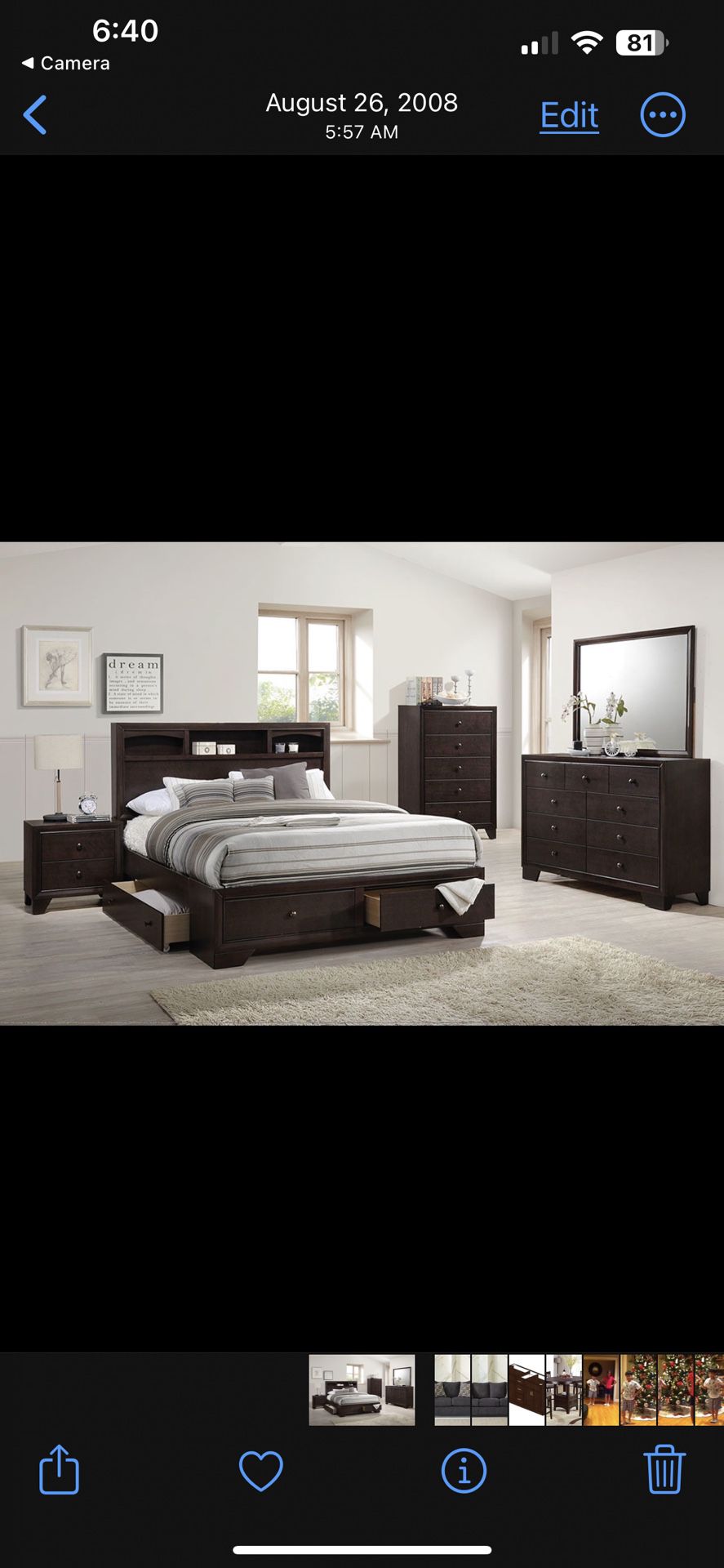 $850 Bedroom Set Not Including Mattres And Chest 
