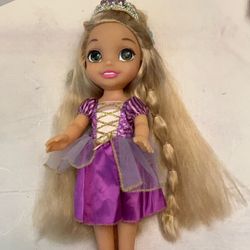Disney Rapunzel Toddler Doll Like New 15 Inch