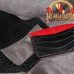 handmade leather card holder wallet