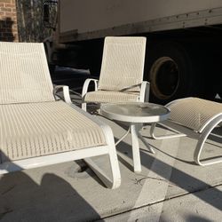 Patio Chaise Lounge Chair Set Outdoor $75
