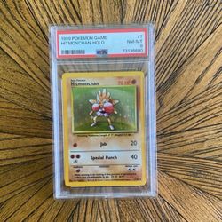 PSA 8 Hitmonchan holo rare Pokémon 1999