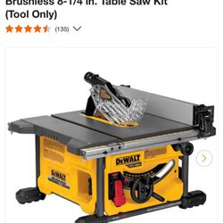 Dewalt Table Saw 60v Brushless / With Stand 
