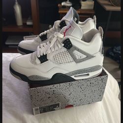 Jordan 4 White Cement 