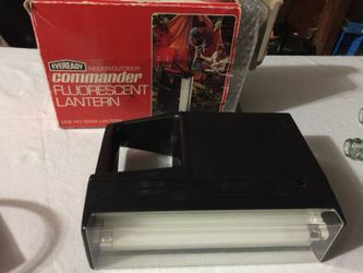 1970’s vintage portable light with original box