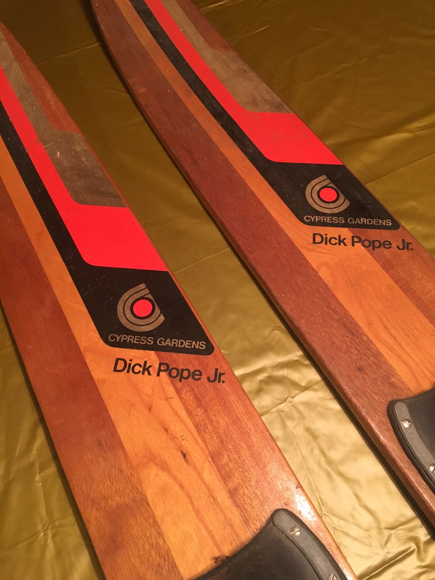 Vintage Water Skis Cypress Gardens (Dick Pope Jr & Mustang ) 2 pair