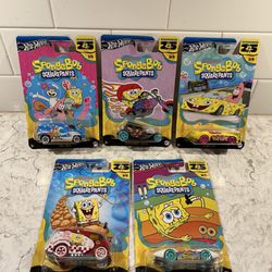 Hot Wheels 2024 Spongebob Squarepants 25th Anniversary Complete Set
