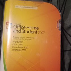 2007 Office Home And Student