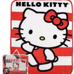 Hello Kitty Blanket Zise Twin/full 