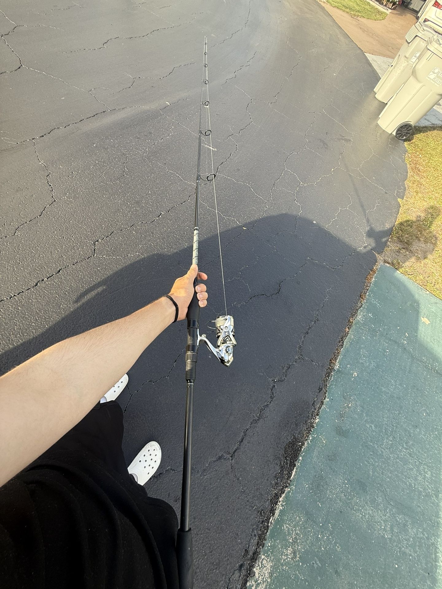 Custom Fishing Rod and stradic 3000