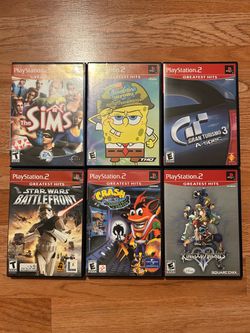 Sony PlayStation 2 Lot of 6 Games