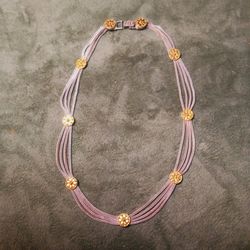 St.Silver Vintage Necklace 16.5"L-31.31 Grams 