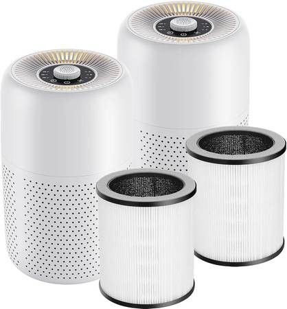 (2 Pack P60 Air Purifier + 2 Pack P60 HEPA Air Filter Combo Purchase),TPLMB Air Purifiers for Bedroom,H13 HEPA Filters,Aromatherapy for Better Sleep,2