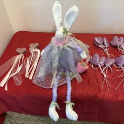 Easter Bunny Table / Stairs Doll Holiday Home Decor - Simi valley 