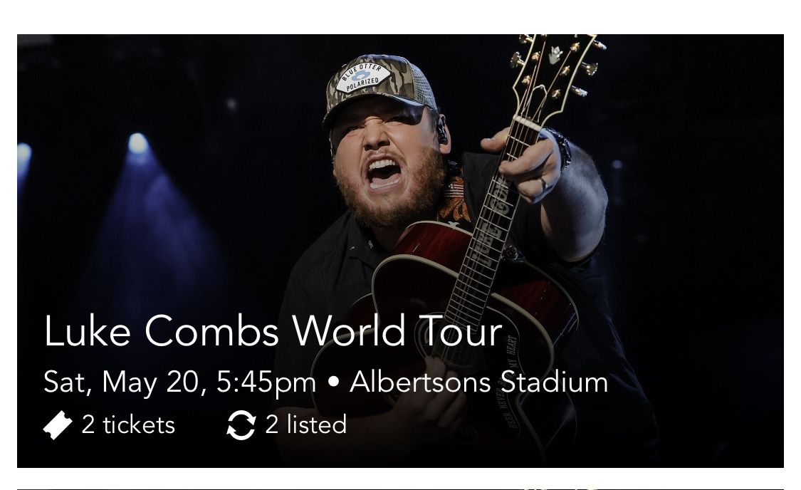 Luke Combs Tickets Boise