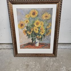 Claude Monet.  Bouquet Of Sunflowers