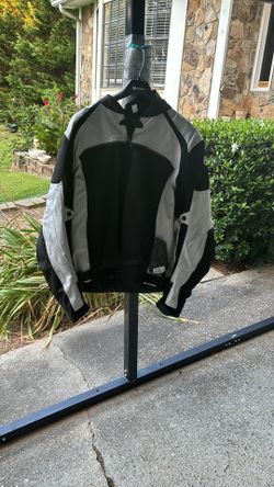 Motorcycle Riding Coat-3x, Black And Silver, Brand New W/ Tags